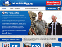 Tablet Screenshot of mountainrescue.gooutdoors.co.uk